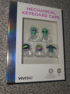 Tapa Teclado Mecánico Vivitar Extraterrestre OVNI Espacio Novedad Tecla Gamer Regalo. - Imagen 1 de 3
