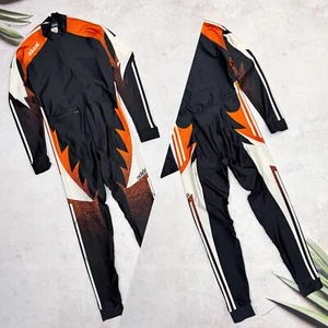 Vintage Adidas Cross Сountry Biathlon Ski Suit Skinsuit Snowsuit size Small - Picture 1 of 19