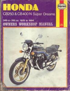HONDA CB250N,CB400N,SUPER DREAM,DELUXE,NA,NB,NC,NDC HAYNES MANUAL 1978-1984