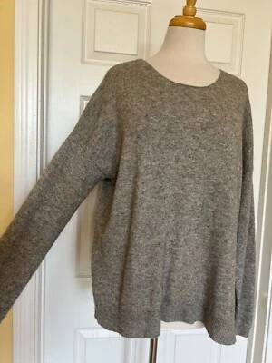 HALOGEN Gris Lana Suéter Top Talla XL Foto 1 de 4