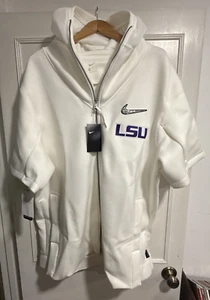 LSU TIGERS 2019 College Football Playoff Nike Full-Zip Short Sleeve Hoodie 3XL - Picture 1 of 19