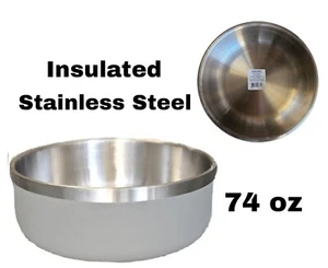 Top Paw Edelstahl grau isoliert große Hundeschüssel 74 Unzen - 8,5 Zoll x 8,5 Zoll x 3 Zoll - Bild 1 von 3