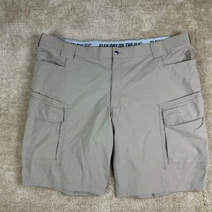Duluth mens cargo shorts 48 relaxed Duluthflex dry on the fly beige tan 11" - Picture 1 of 15