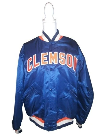 Vintage RARE Union Made CLEMSON Tigers Bomber 60s 70s Football Jacket Size 46 Cover