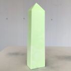 383g Natural magnesite Quartz crystal obelisk wand Point Reiki Healing P923