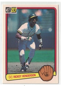 1983 Donruss Rickey Henderson Oakland Athletics #35