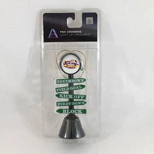 LSU Tigers Football Fan Crossing Ornament NCAA Louisiana State Light Up Ornament - Picture 1 of 4