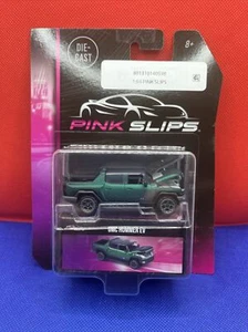 NEW 2023 Jada Pink Slips GMC Hummer EV Green *FREE SHIPPING* (Price is For Both) - Picture 1 of 11