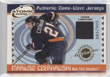 2001-02 Pacific Atomic Game-Worn Jerseys /503 Mariusz Czerkawski #38 Patch