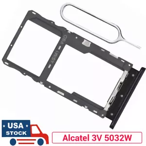 For Alcatel 3V 2019 5032W OEM SIM Card Tray MicroSD Holder Slot Replacement - Zdjęcie 1 z 3