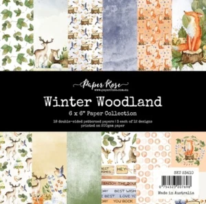 Paper Rose - New 6 inch x 6 inch Paper Pad “Winter Woodland”. - Picture 1 of 1