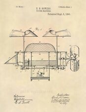 Steampunk Flying Machine US Patent Art Print - Antique Aviation 1893 Vintage 721