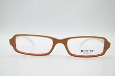 Replay R553 Braun Red Silver Angular Sunglasses Frame Eyeglasses New