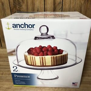 Anchor Hocking Presence Cake Dome Brand New