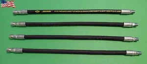 4 PREMIUM HOSES FOR JOHN DEERE 54 PLOW SNOW BLADE LIFT ANGLE NO QUICK COUPLERS - Picture 1 of 5
