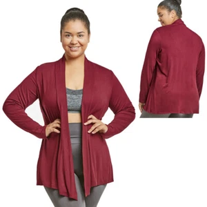 Ladies Cardigan Long Sleeve Solid Open Front Sweater Jacket Outwear Tops - Picture 1 of 1