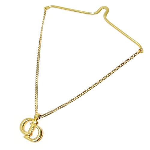 Christian Dior Catena Cravatta Uomo Placcata Oro Logo CD 290001