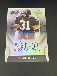 2020 Panini Super Bowl XIII Donnie Shell Holo Silver On Card Auto Autograph HOF - Picture 1 of 2