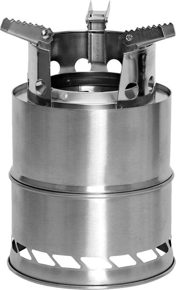 Stainless Steel Portable Camping Stove Cooker Hiking Backpacking Survival - Image 1 of 4