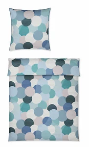 1x Covered Maco-Satin Bettwäsche Circle (804) 135x200cm Col.02 (petrol) - Bild 1 von 1