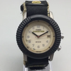 Vintage Timex Expedition Alarm Watch Mens 39mm Indiglo WR 50M Nylon Strap G7 - Picture 1 of 16