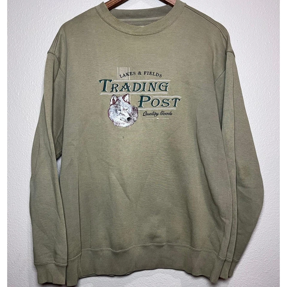 🪵 Sudadera Gráfica Lost Terrain "Trading Post" - Talla M Foto 1 de 4