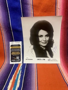 Loretta Lynn MCA Records Signed Autographed 8x10 Photo Head Shot JSA Certified - Picture 1 of 4