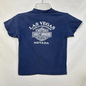 Vintage Las Vegas Nevada Harley-Davidson Motorrad 2002 Y2K Jugend Small T-Shirt - Bild 1 von 9