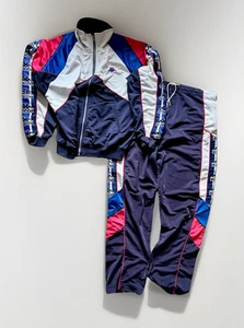 Great Condition Kappa Mens L To XL Tracksuit Top&Bottom Zip Retro Vintage 90 - Picture 1 of 17