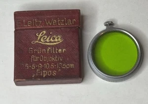Leica E. Leitz Wetzlar New York Germany Green Filter Lens Camera - Picture 1 of 4