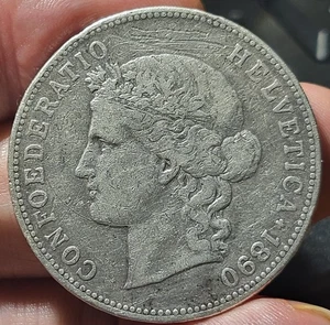 Suisse - 5 francs argent 1890 - TTB - Picture 1 of 2