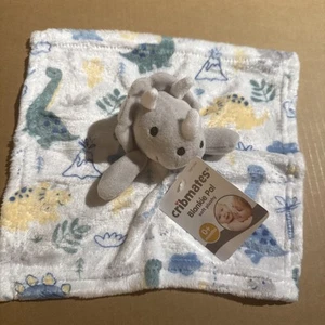NUEVO Cuna Triceratops Dinosaurio Estampado Suave Dino Peluche Seguridad Blankie Pal - Imagen 1 de 4