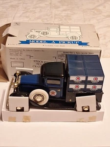 Liberty Classics - Stock #1045 Texaco Crate Bank - Model A Pickup Blue - Picture 1 of 4
