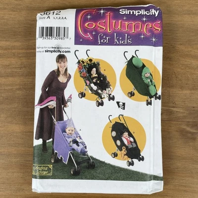 Simplicity 3612 Sewing Pattern Halloween Costume Toddler  1/2-4 Stroller Decor. - Image 1 of 4