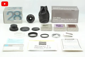 L39 [Top MINT in Box] LTM Mount Contax G Black Biogon 28mm f2.8 Lens from JAPAN - Picture 1 of 12