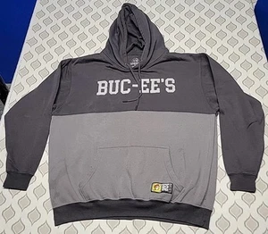 Bucees Hoodie Adult XL Gray Outdoor Gas Station Beaver Pullover Drawstring Tops - Bild 1 von 5
