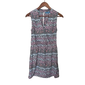 NWT Tori Richard Honolulu Paulina Women’s Sz 2 Multicolor Dot Sleeveless Dress - Picture 1 of 9