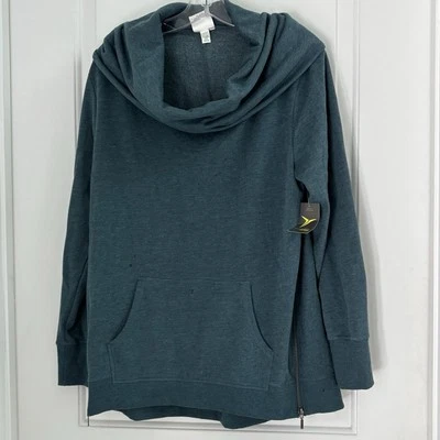 Zíperes de gola alta manga comprida Old Navy Active tamanho grande novo com etiquetas - Imagem 1 de 4