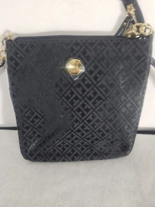 Tommy Hilfiger Logo Fabric Crossbody Handbag Navy Blue New! NWT - Picture 1 of 8