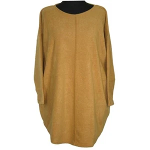 BORIS INDUSTRIES Shirt Pullover Fleece Mittelnaht Gr 46 48 50 52 54 gelb senf - Bild 1 von 1