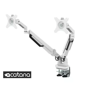 acatana Dual Monitor Stand Arm HD LED Desk Mount Screen TV Holder up 32'' 9kg - Picture 1 of 12