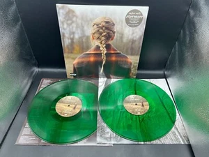 TRANSLUCENT GREEN Taylor Swift Evermore Vinyl 2LP NEW SEALED RARE OOP - Picture 1 of 2
