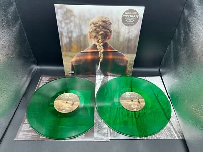 TRANSLUCENT GREEN Taylor Swift Evermore Vinyl 2LP NEW SEALED RARE OOP - Image 1 of 2