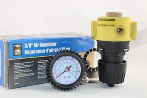 3/8" Diaphragm-Type Compressed Air Regulator with 160Psi Gauge PowerFist 8185043 - Picture 1 of 11