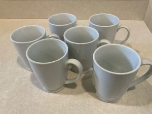 Set 6 tazze da caffè bianche Pottery Barn Great 4,25” 10 oz tazza con piedi caffè tè - Foto 1 di 7