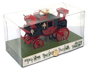 Brumm Historical 1/43 Scale No. 24 - 1827 Mail Coach - Red/Black - Picture 1 of 5