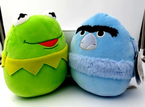 Squishmallows Muppets Set of 2 Kermit the Frog & Sam Eagle 6.5 In Plush - Picture 1 of 20