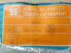 BMW 2500 3000 SERIE 4 PISTONI COMPLETI DI FASCE SPINOTTI FERMI NUOVI 89,265 mm - Imagen 1 de 7