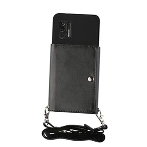 Lanyard Phone Case for,Crossbody Wallet Case with Moto G Power 5G 2024 Black - Picture 1 of 7