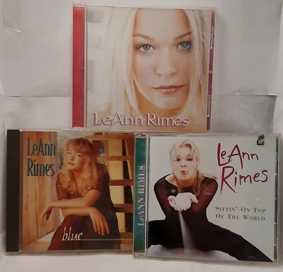 LeAnn Rimes 3 CDs Self-Titled, Sittin' on Top of the World, Blue - Imagem 1 de 4